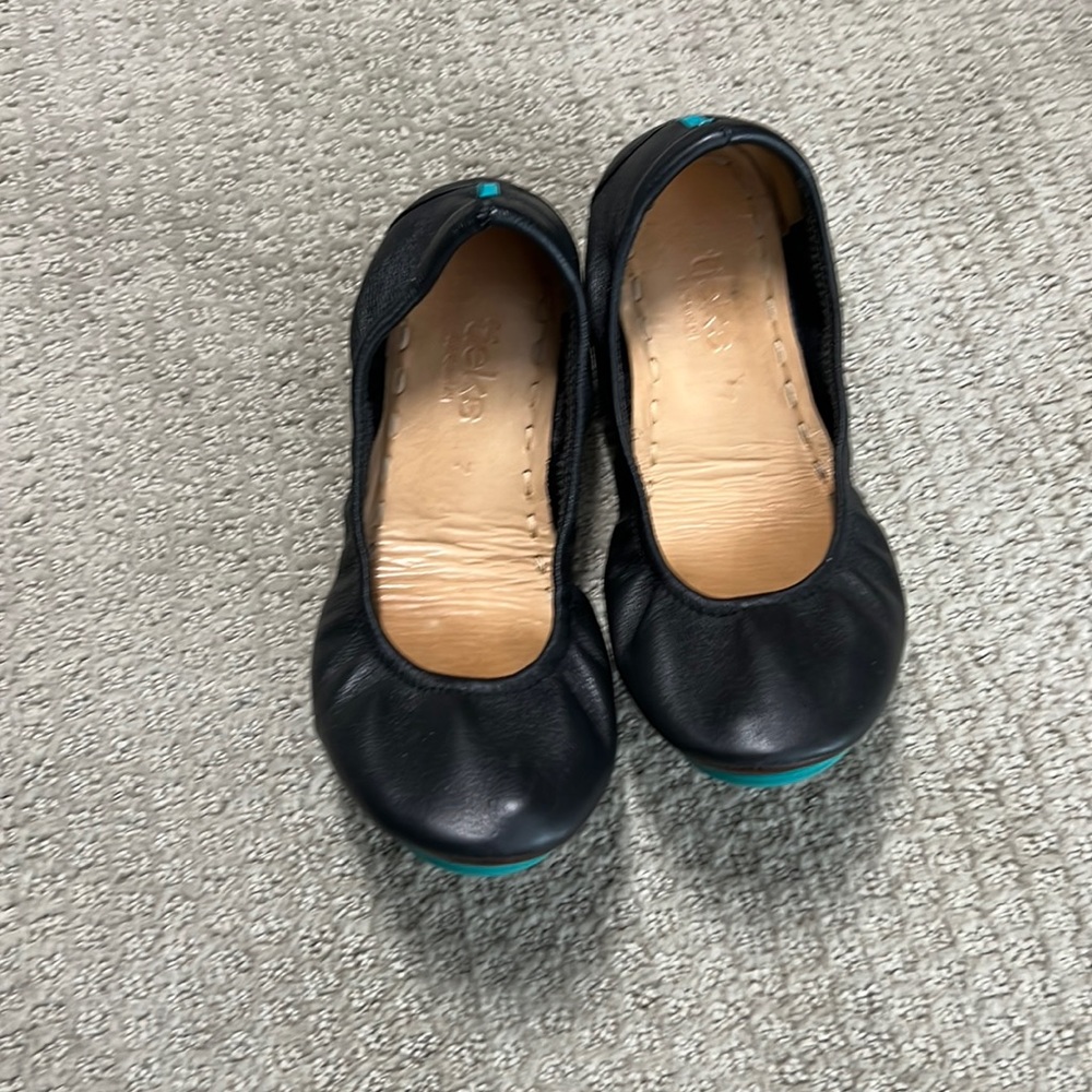 Tieks black flats